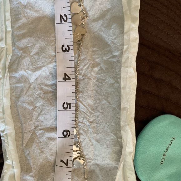 Item # C10 - TIFFANY & CO RARE MINI MULTI HEART BRACELET - Picture 3 of 9